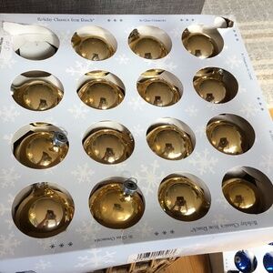 Vintage Gold Glass Ornaments